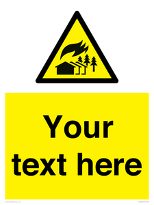 Custom Warning: Large scale fire zone